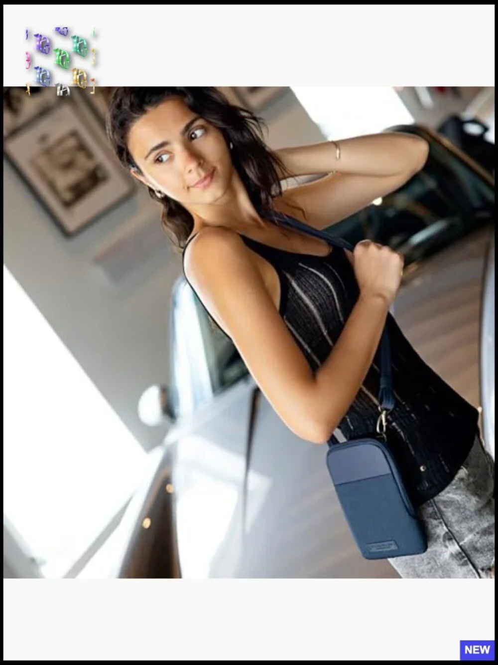 Anti-Theft Crossbody Bag Mini RFID Blocking Slash Resistant Travel Essential